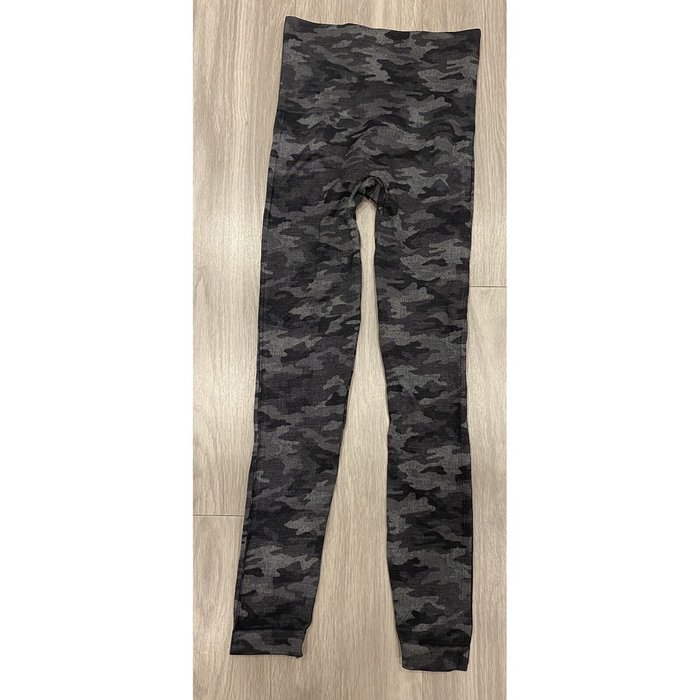 Spanx Womens Leggings Black Grey Size S Small Camo Look At Me Now